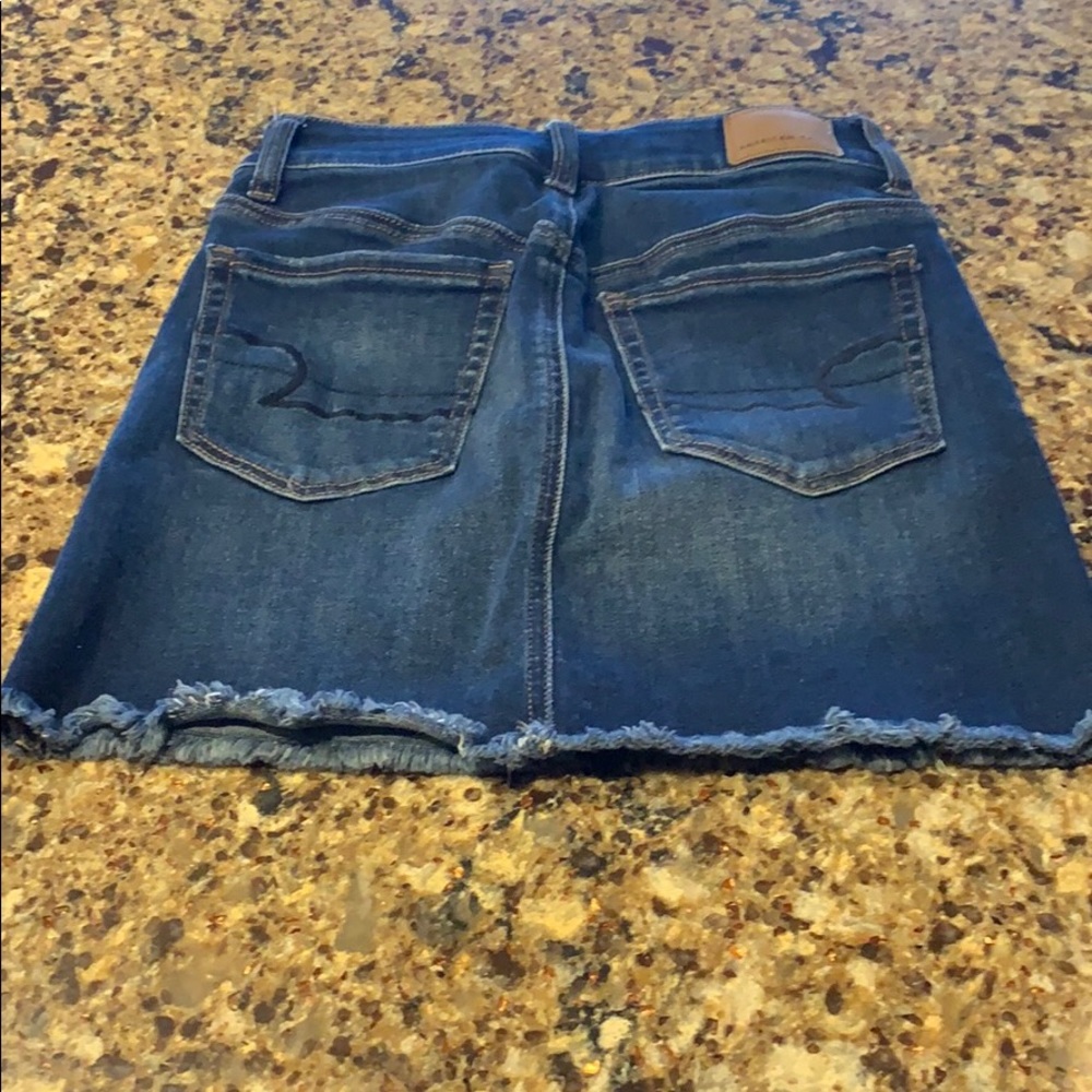american eagle jean skirt